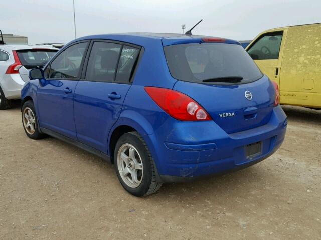 3N1BC13E57L367165 - 2007 NISSAN VERSA S BLUE photo 3