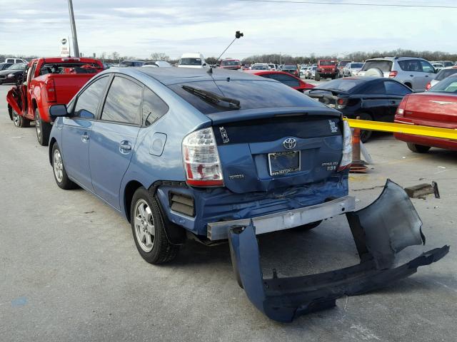 JTDKB20U387774263 - 2008 TOYOTA PRIUS BLUE photo 3