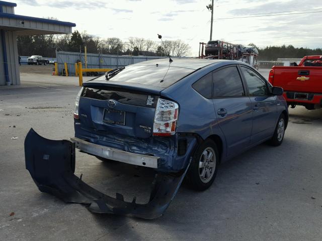 JTDKB20U387774263 - 2008 TOYOTA PRIUS BLUE photo 4