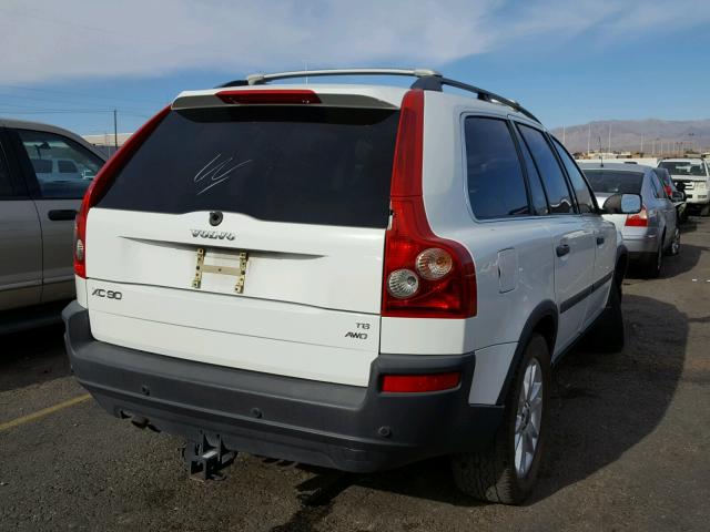 YV1CZ911051159594 - 2005 VOLVO XC90 T6 WHITE photo 4