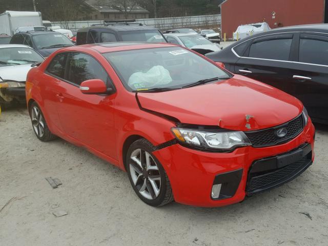 KNAFW6A37A5138320 - 2010 KIA FORTE SX RED photo 1