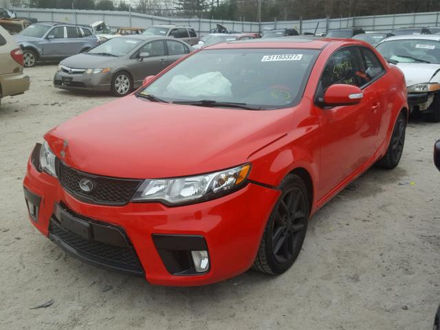 KNAFW6A37A5138320 - 2010 KIA FORTE SX RED photo 2