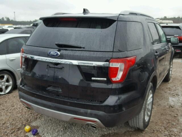 1FM5K7D80GGC07221 - 2016 FORD EXPLORER X BLACK photo 4