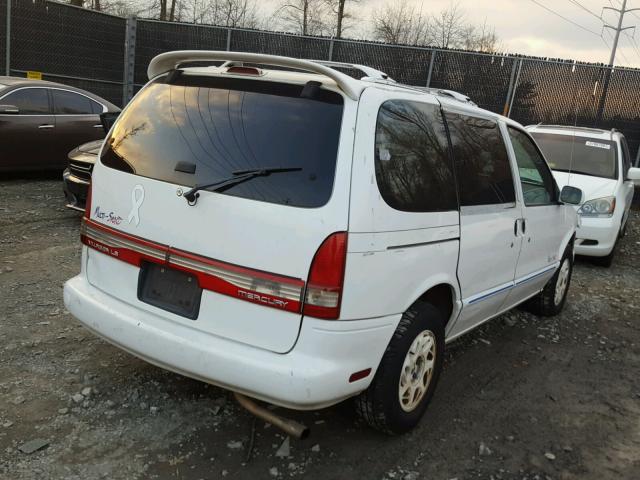 4M2ZV1116WDJ32956 - 1998 MERCURY VILLAGER WHITE photo 4