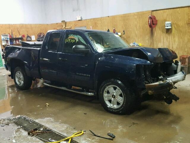 1GCSKSE36AZ101817 - 2010 CHEVROLET SILVERADO BLUE photo 1