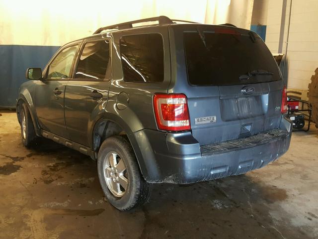 1FMCU9DG5CKA67050 - 2012 FORD ESCAPE XLT BLUE photo 3