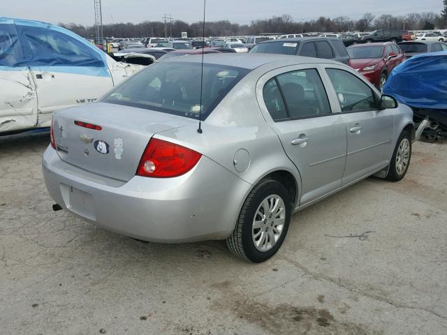 1G1AD5F54A7176186 - 2010 CHEVROLET COBALT 1LT SILVER photo 4