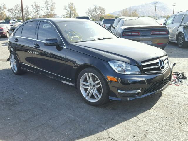 WDDGF4HB3EA945557 - 2014 MERCEDES-BENZ C 250 BLACK photo 1