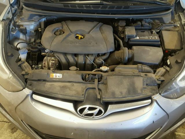 5NPDH4AE9FH645236 - 2015 HYUNDAI ELANTRA SE GRAY photo 7