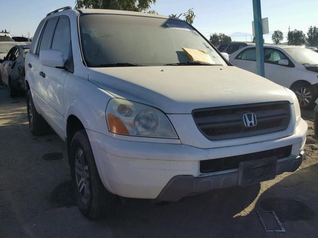 2HKYF18733H533962 - 2003 HONDA PILOT EXL WHITE photo 1