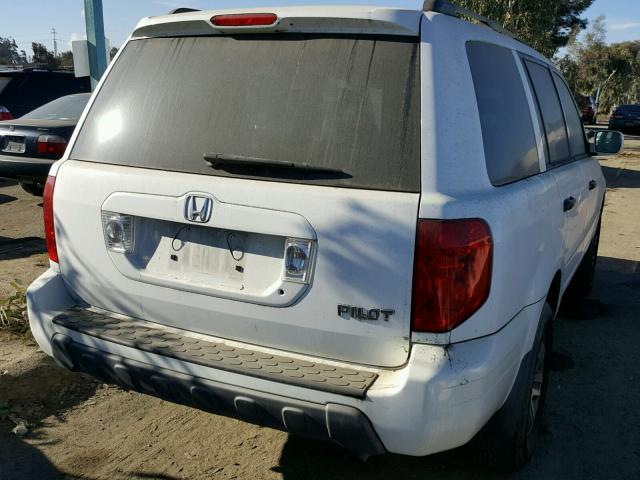 2HKYF18733H533962 - 2003 HONDA PILOT EXL WHITE photo 4