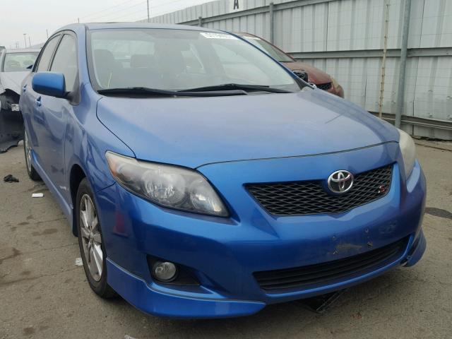 1NXBU40E39Z040235 - 2009 TOYOTA COROLLA BA BLUE photo 1