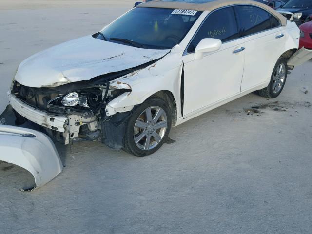 JTHBJ46G082244487 - 2008 LEXUS ES 350 WHITE photo 2