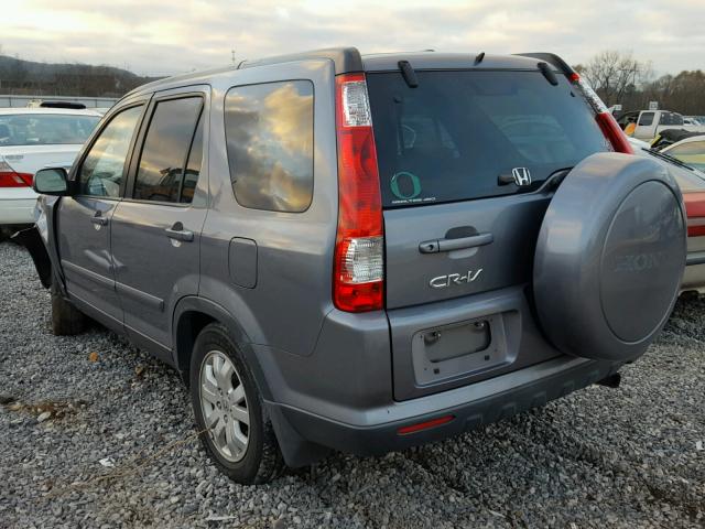 JHLRD78965C060459 - 2005 HONDA CR-V SE GRAY photo 3