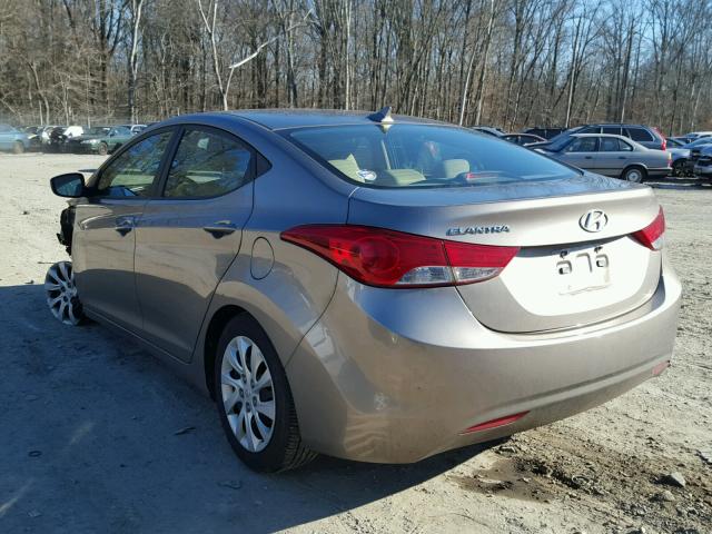 5NPDH4AE5DH154367 - 2013 HYUNDAI ELANTRA GL BROWN photo 3