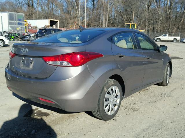 5NPDH4AE5DH154367 - 2013 HYUNDAI ELANTRA GL BROWN photo 4