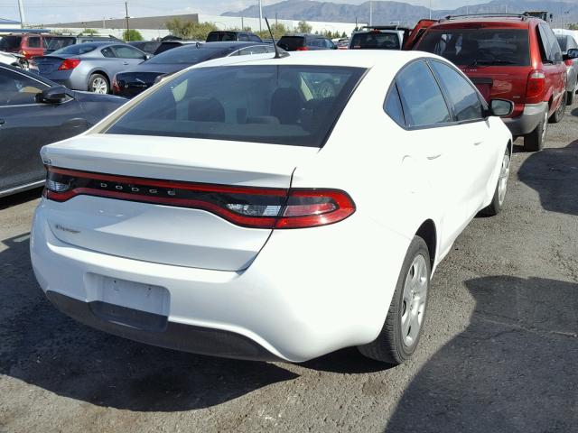 1C3CDFAA3GD531177 - 2016 DODGE DART SE WHITE photo 4