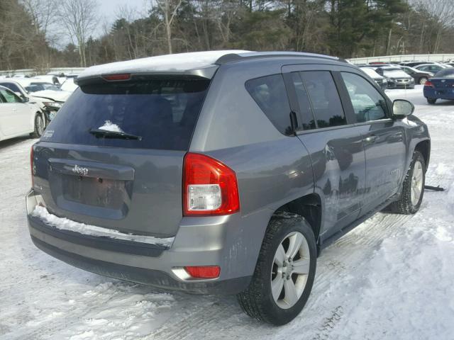 1J4NF1FB3BD206874 - 2011 JEEP COMPASS SP SILVER photo 4