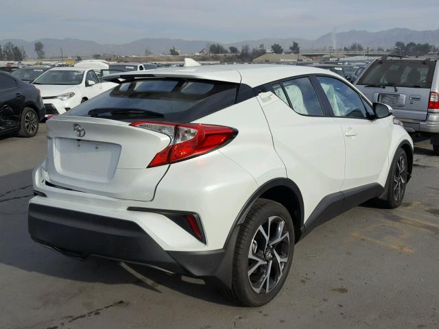 NMTKHMBX4JR026326 - 2018 TOYOTA C-HR XLE WHITE photo 4