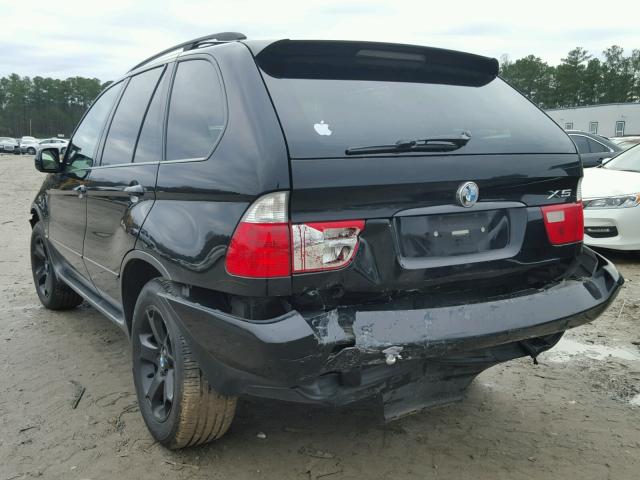 5UXFA13575LY22707 - 2005 BMW X5 3.0I BLACK photo 3