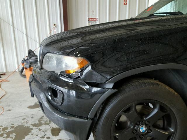 5UXFA13575LY22707 - 2005 BMW X5 3.0I BLACK photo 9