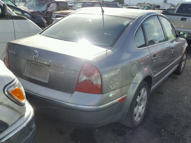 WVWRH63B83P185734 - 2003 VOLKSWAGEN PASSAT GLX GRAY photo 4