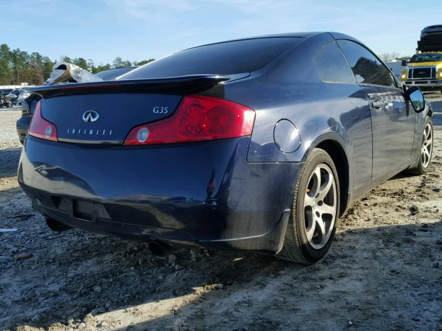 JNKCV54E84M819031 - 2004 INFINITI G35 BLUE photo 4