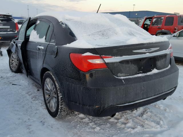 1C3BC2FG6BN596726 - 2011 CHRYSLER 200 LIMITE BLACK photo 3