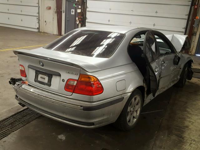 WBAAN37431NE55395 - 2001 BMW 325 I GRAY photo 4