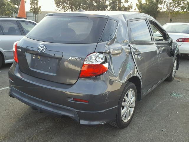 2T1KU4EE6AC307446 - 2010 TOYOTA COROLLA MA GRAY photo 4