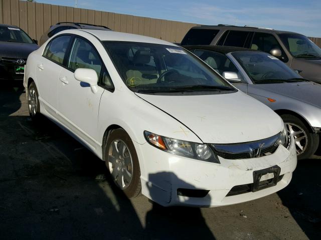 19XFA1F53AE003967 - 2010 HONDA CIVIC LX WHITE photo 1