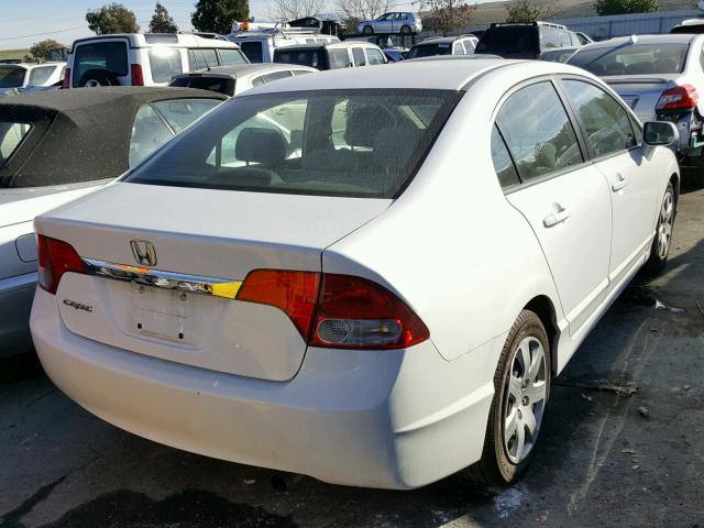 19XFA1F53AE003967 - 2010 HONDA CIVIC LX WHITE photo 4