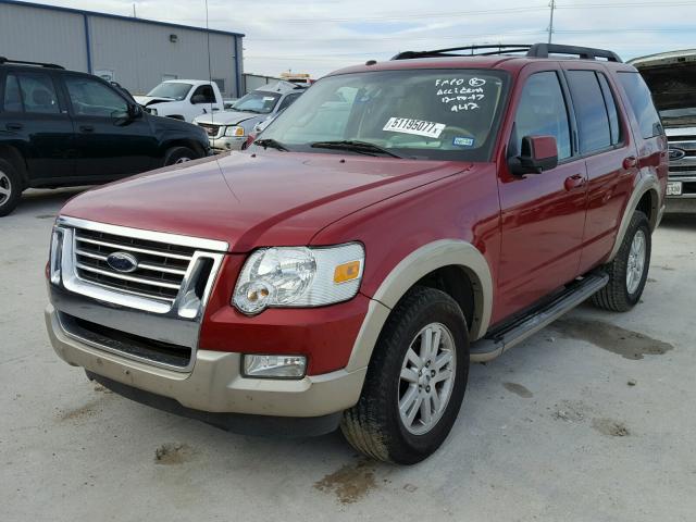 1FMEU6EE6AUA16727 - 2010 FORD EXPLORER E RED photo 2