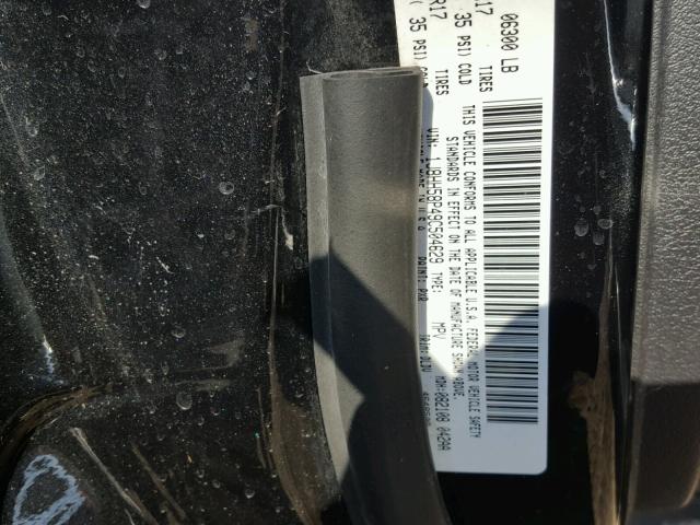 1J8HH58P49C504629 - 2009 JEEP COMMANDER BLACK photo 10