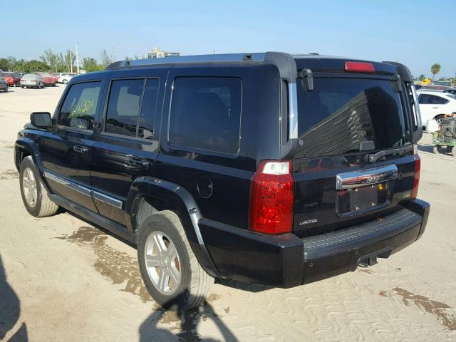 1J8HH58P49C504629 - 2009 JEEP COMMANDER BLACK photo 3
