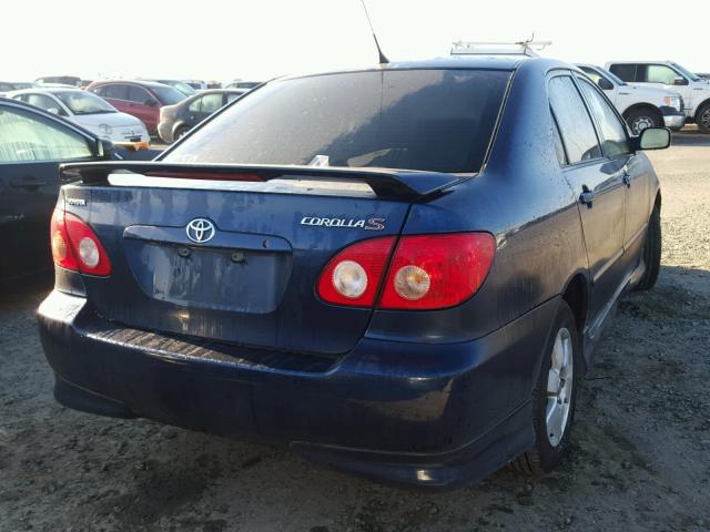 1NXBR32E66Z585415 - 2006 TOYOTA COROLLA CE BLUE photo 4