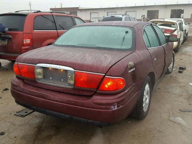 1G4HR54K72U242146 - 2002 BUICK LESABRE LI RED photo 4