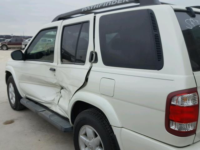 JN8DR09Y52W709799 - 2002 NISSAN PATHFINDER WHITE photo 10