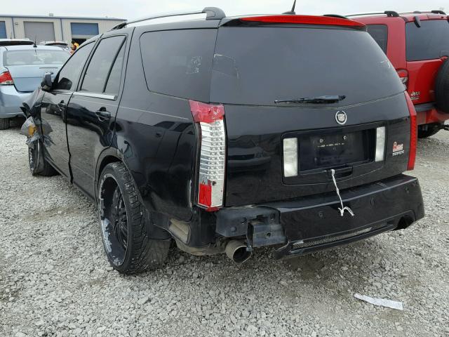 1GYEE637580195599 - 2008 CADILLAC SRX BLACK photo 3