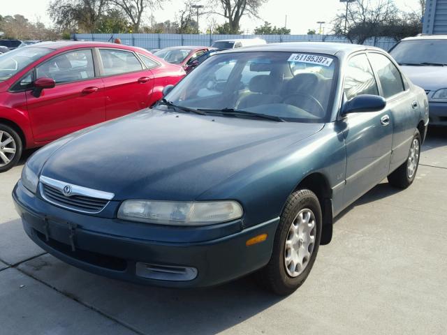 1YVGE22C6V5612694 - 1997 MAZDA 626 DX GREEN photo 2