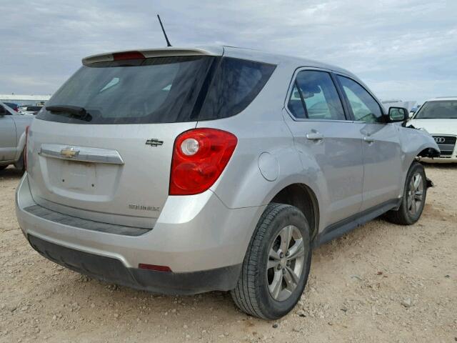 1GNALAEK7EZ133621 - 2014 CHEVROLET EQUINOX LS SILVER photo 4