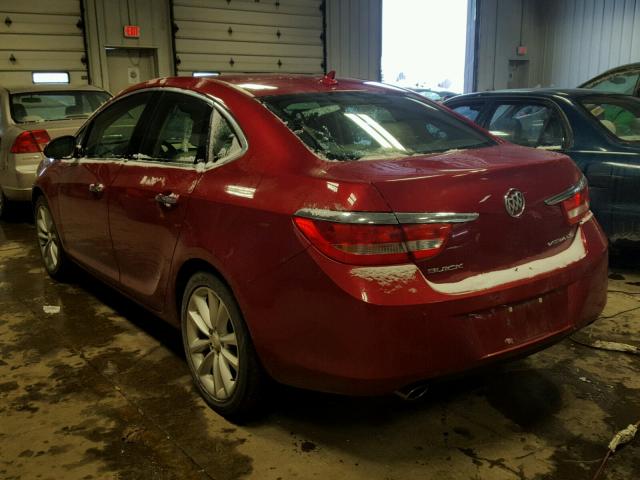 1G4PR5SK3C4159829 - 2012 BUICK VERANO CON RED photo 3