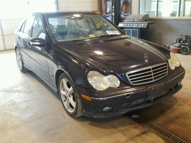 WDBRF40J35F604618 - 2005 MERCEDES-BENZ C 230K SPO BLUE photo 1