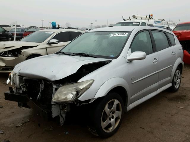 5Y2SL65897Z436787 - 2007 PONTIAC VIBE SILVER photo 2