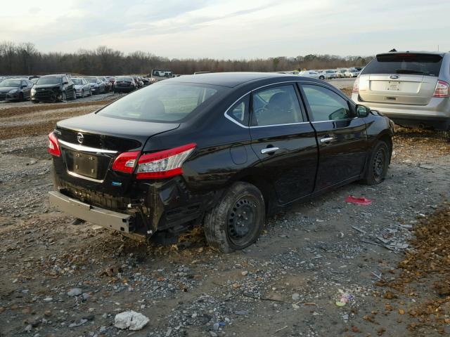 3N1AB7APXEY209295 - 2014 NISSAN SENTRA S BLACK photo 4