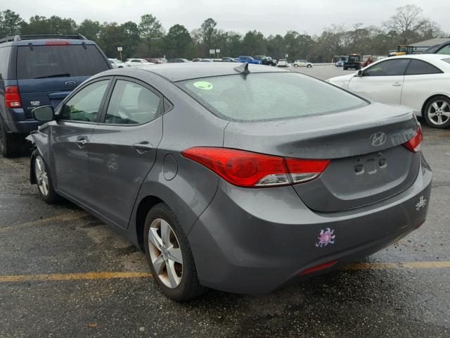 5NPDH4AE3DH269730 - 2013 HYUNDAI ELANTRA GL GRAY photo 3