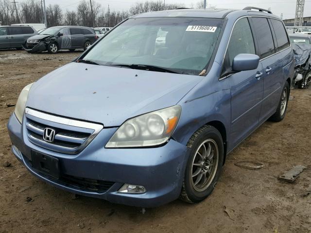 5FNRL38887B066656 - 2007 HONDA ODYSSEY TO BLUE photo 2