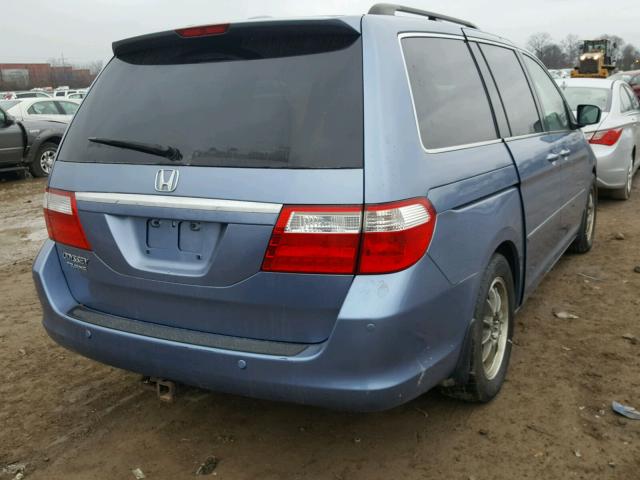 5FNRL38887B066656 - 2007 HONDA ODYSSEY TO BLUE photo 4