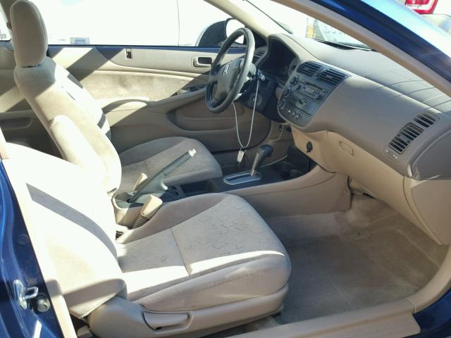 1HGEM22992L090737 - 2002 HONDA CIVIC EX ლურჯი ფოტო 5