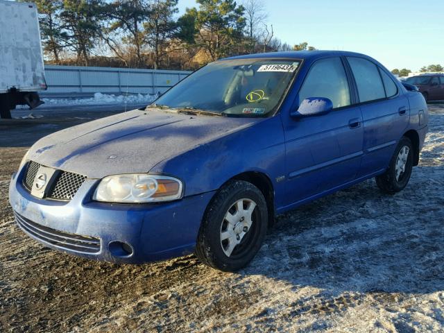 3N1CB51D86L540782 - 2006 NISSAN SENTRA 1.8 BLUE photo 2